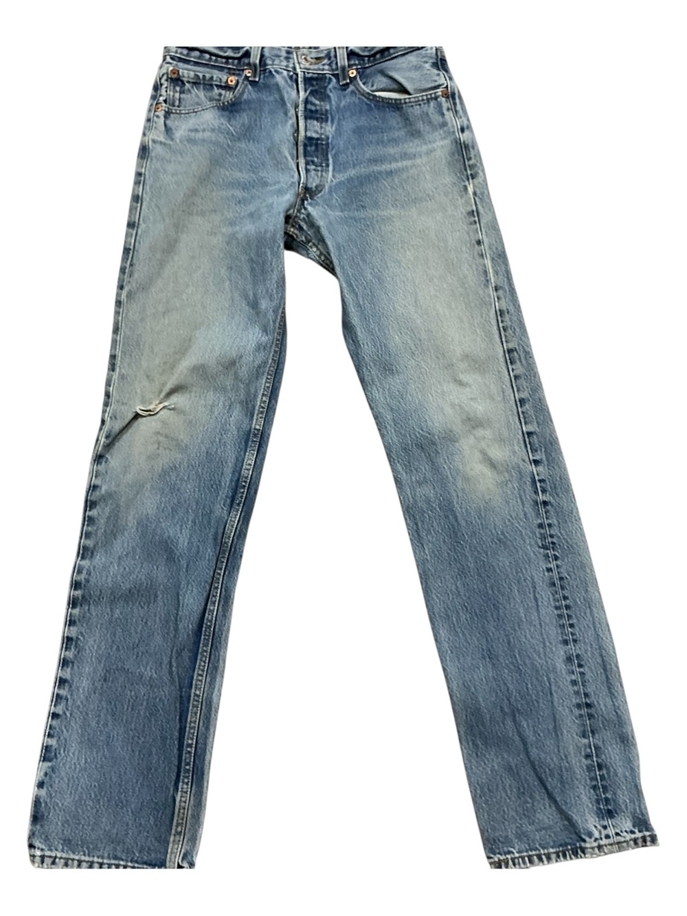 Vintage Levi’s 501XX button fly medium wash straight leg jeans 32 x 32